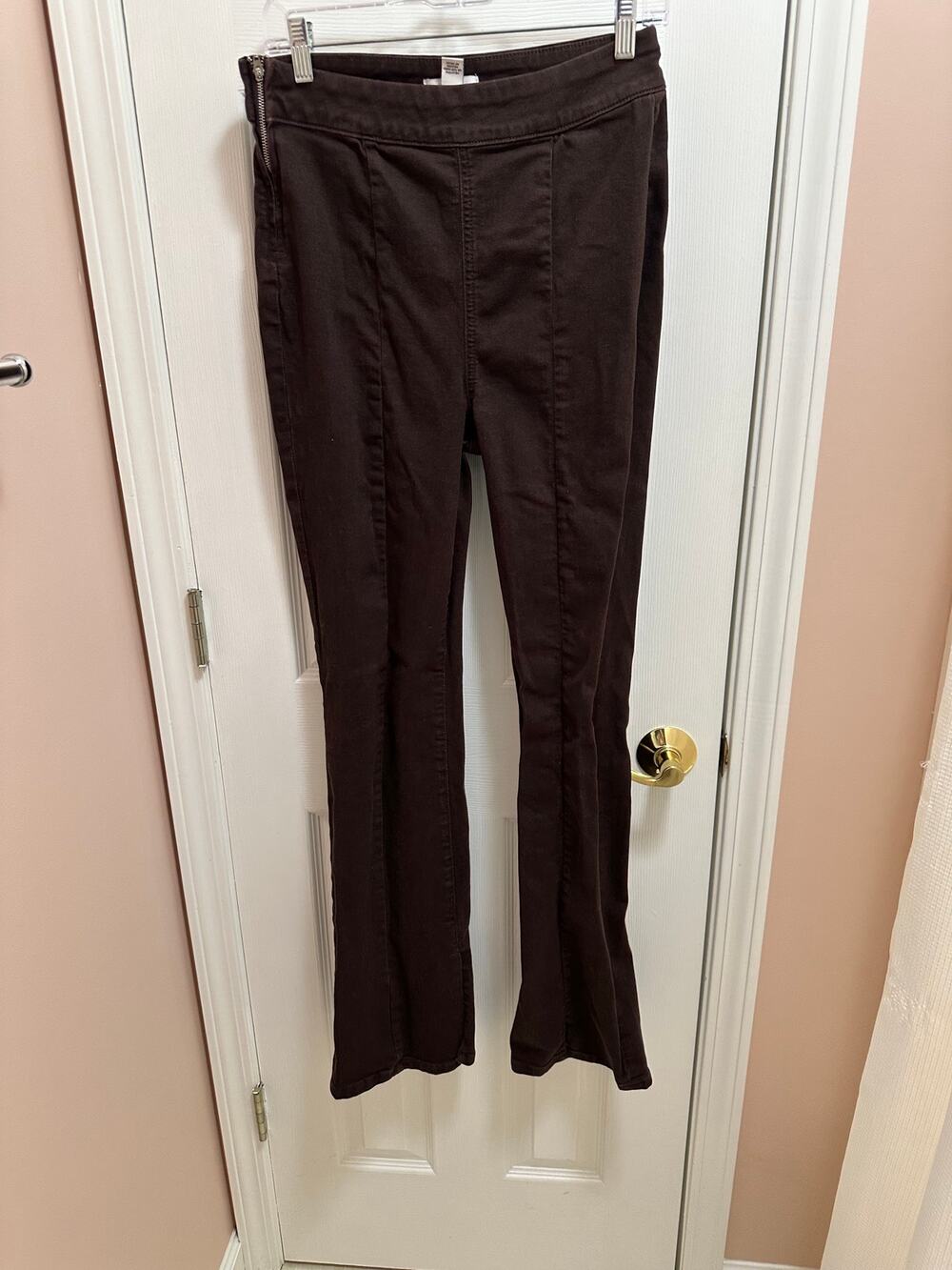 Forever 21 Premium Side Zip Pants Size 30 in brown